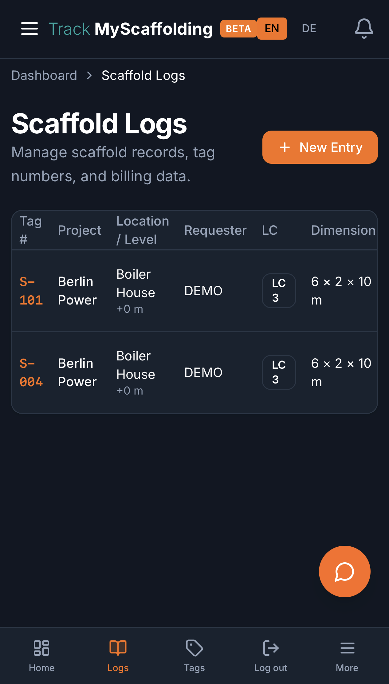 AI-Powered Scaffold Management Software | TrackMyScaffolding